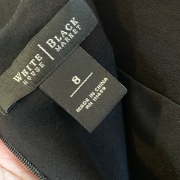 WHBM Color Block Body Con Zippered Back Sleeveless Dress Sz 8 - Picture 3 of 6